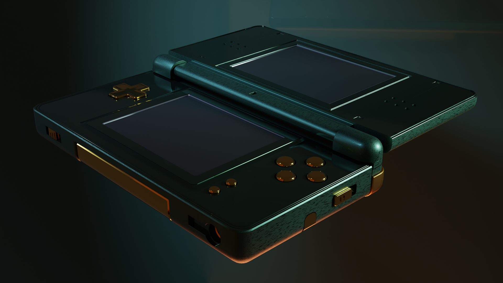 3D render of a Nintendo DS